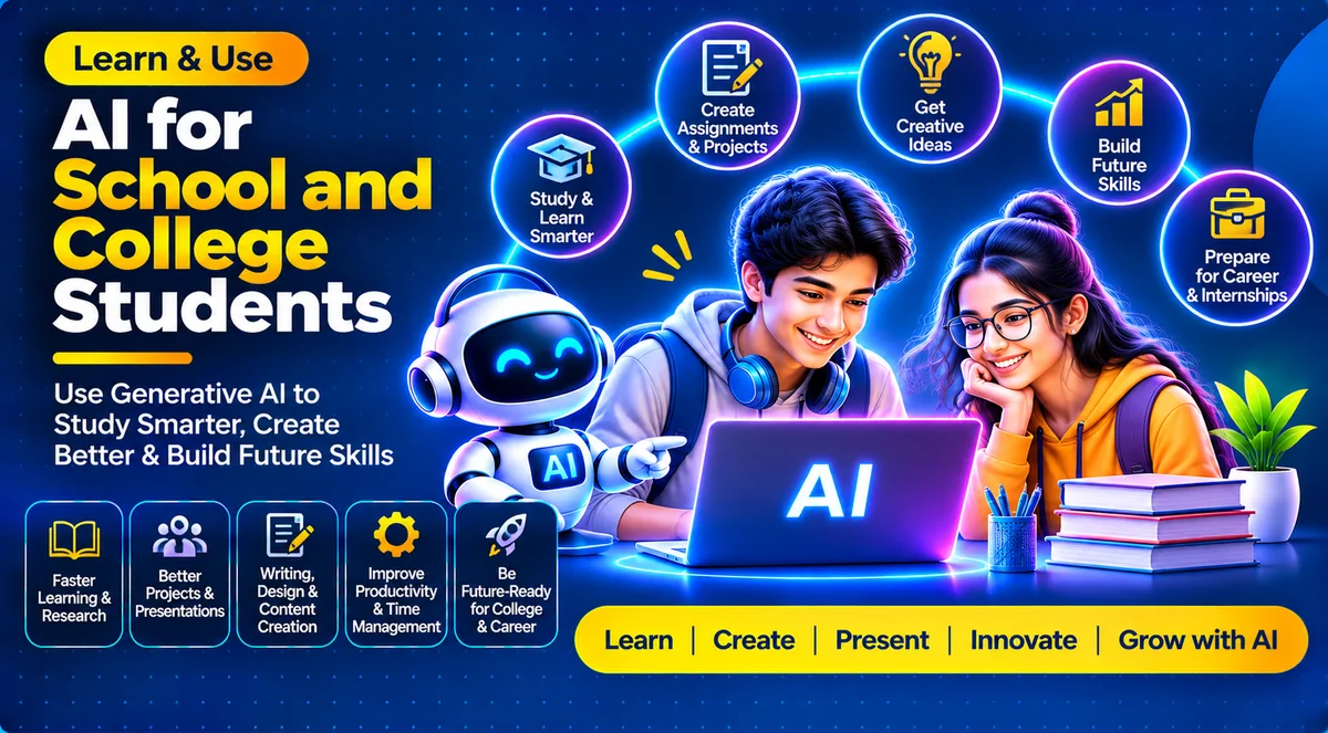 Illustration for AI for School and College Students